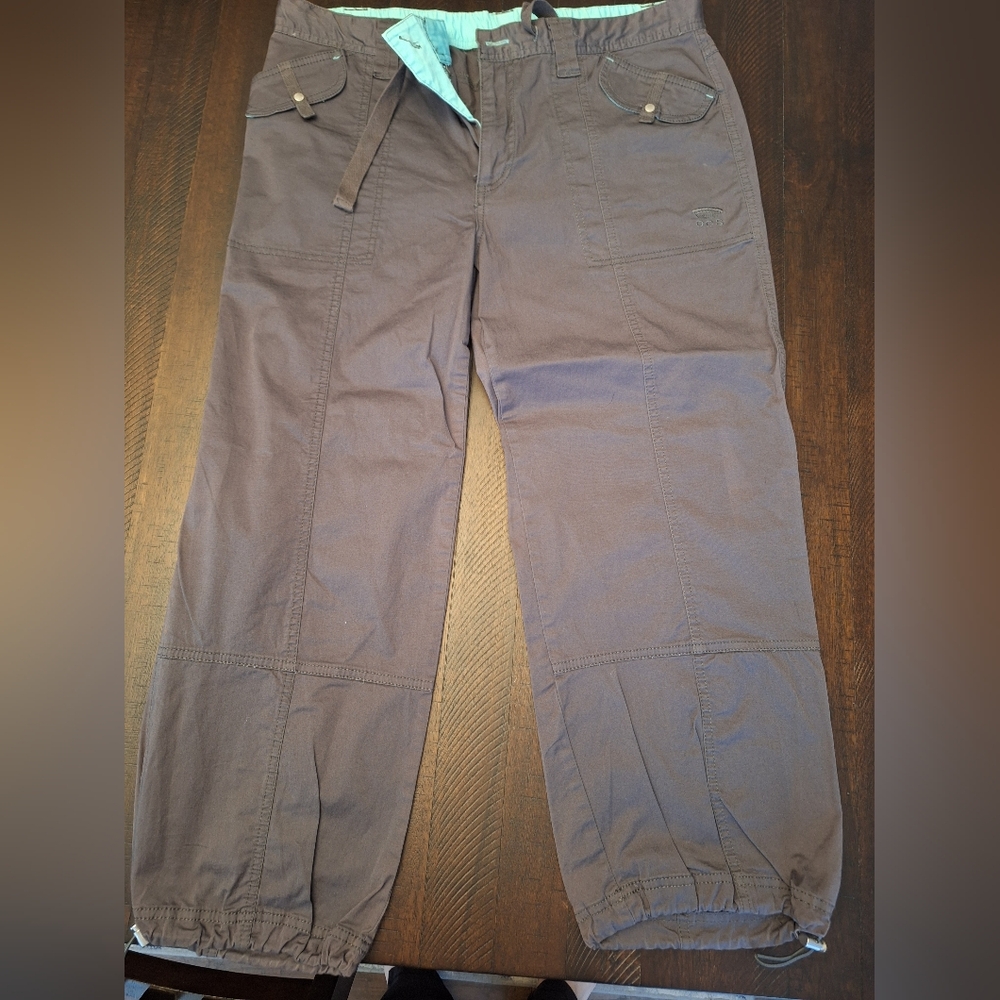 Oleg Cassini Sport Women's Brown Cargo Capris